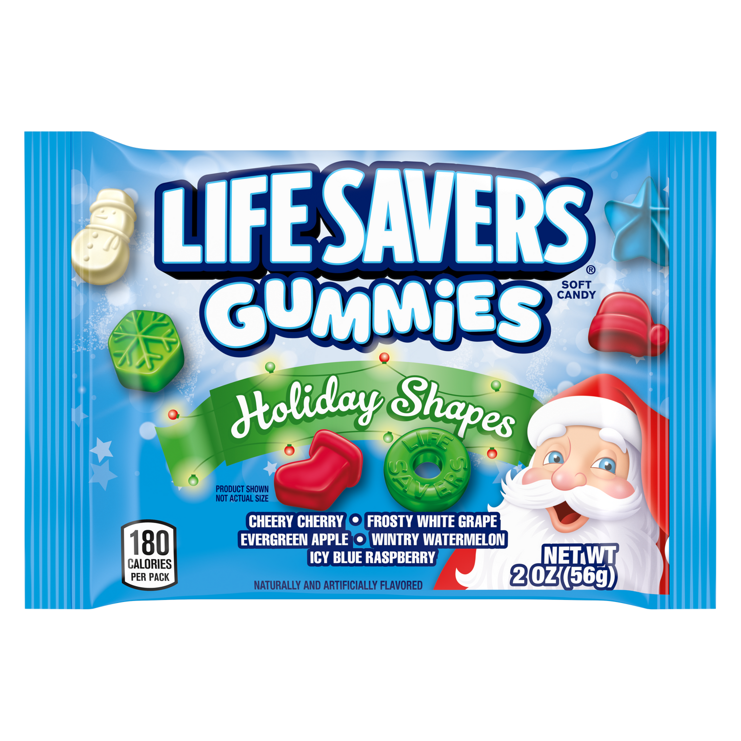 LIFE SAVERS Gummies Holiday Shapes Stocking Stuffers, 2 oz
