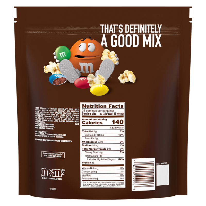 M&M's Milk Chocolate Candies Party Size 38oz