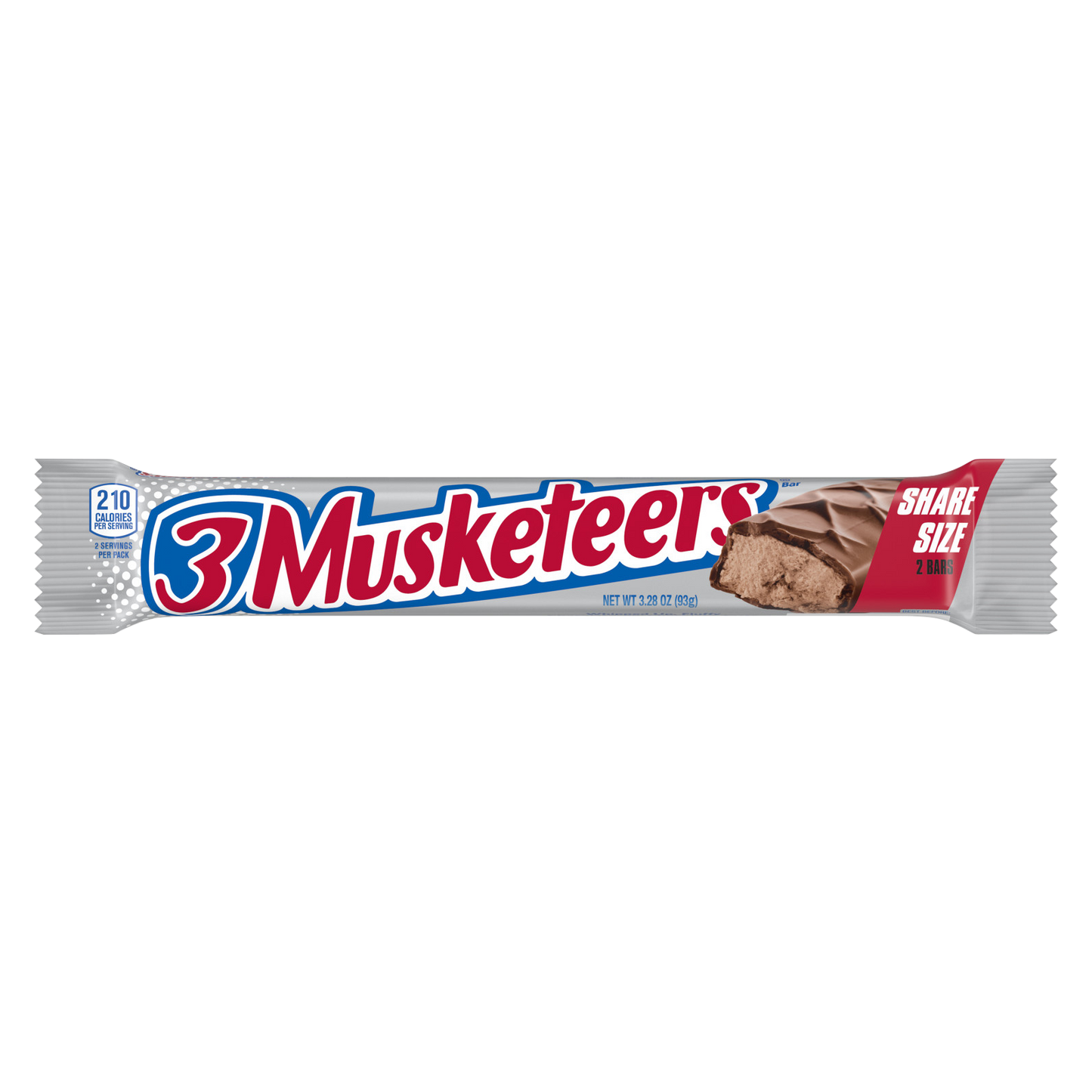 3 Musketeers King Size Candy Bar 3.28oz