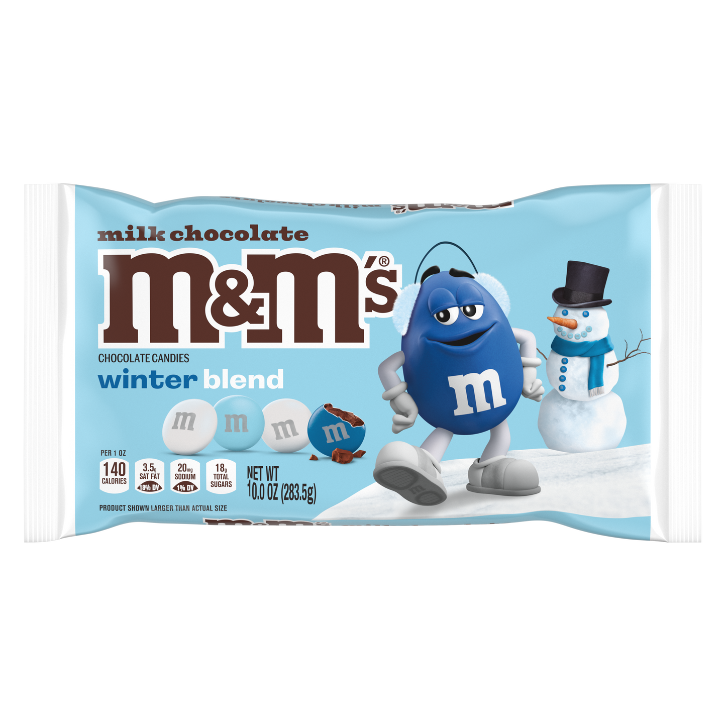 M&M'S Winter Blend Milk Chocolate Candy, 10 oz