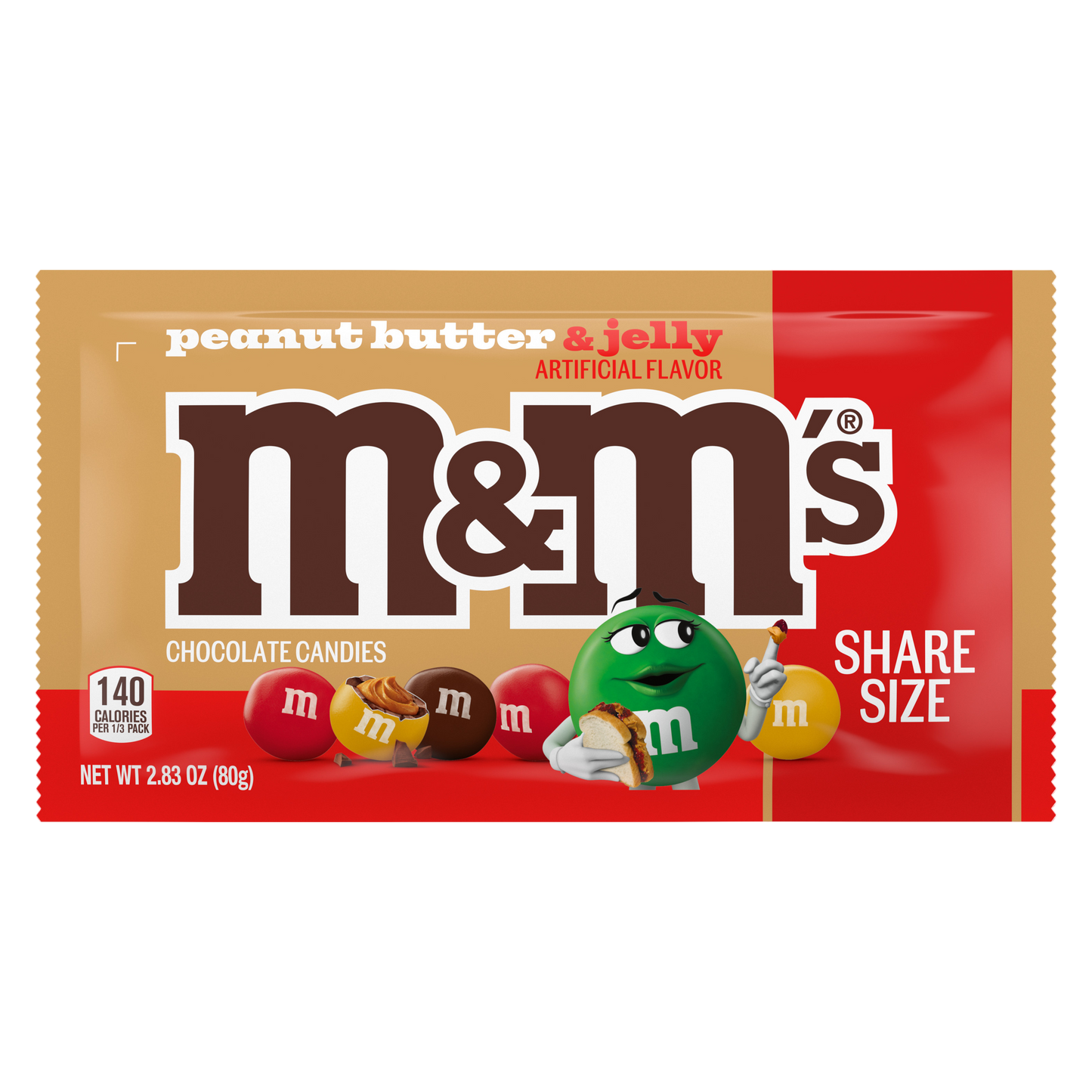 M&M'S Peanut Butter & Jelly Share Size, 2.83oz