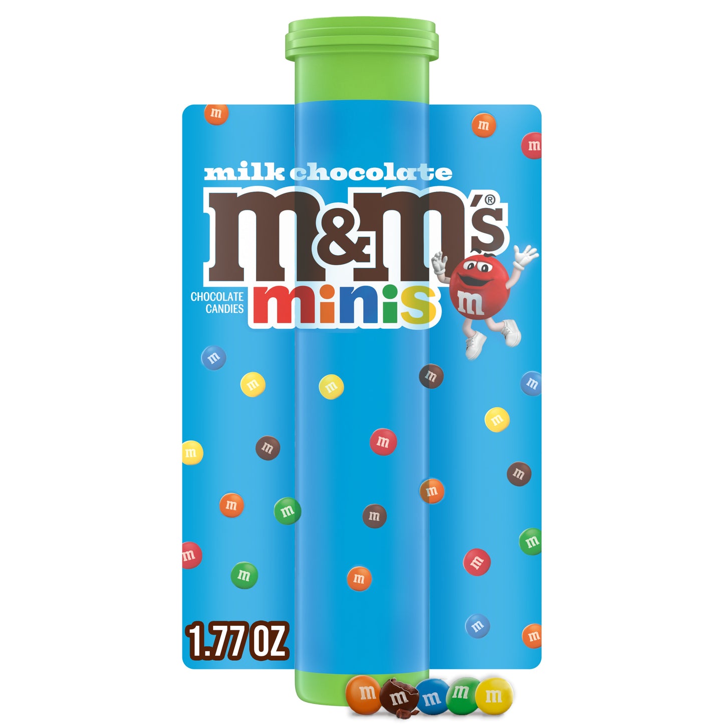 M&M'S Minis Milk Chocolate Candy, 1.77 oz Mega Tube