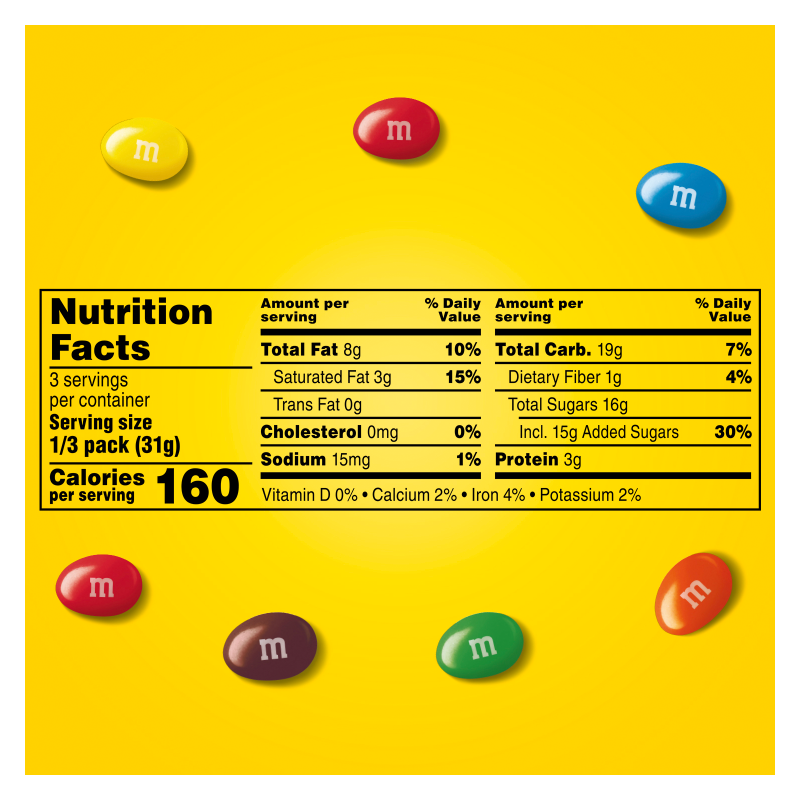M&M'S Peanut Milk Chocolate Candies Share Size 3.27oz