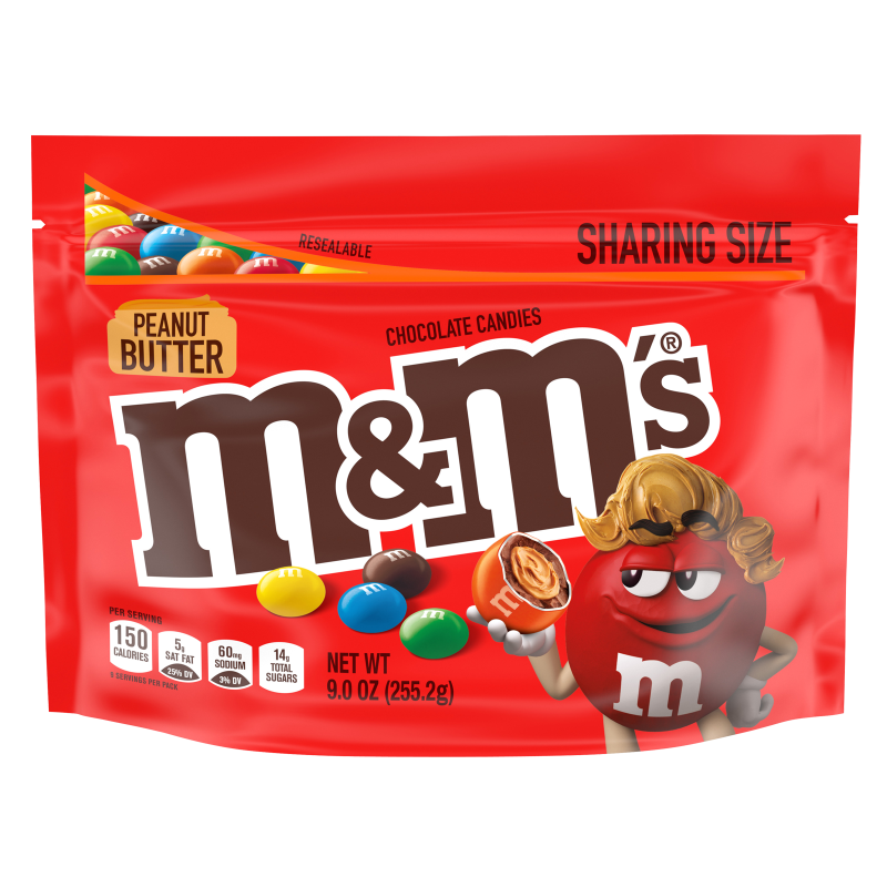 M&M's Milk Chocolate, Peanut Butter, Caramel, Fun Size