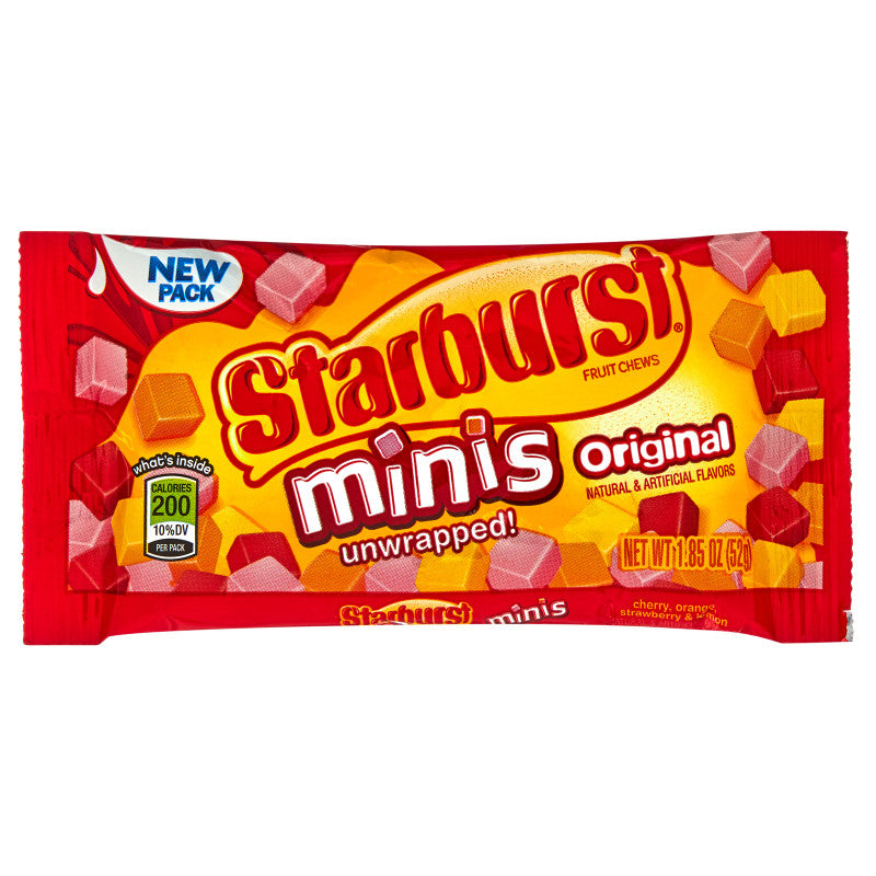 Starburst Fruit Chews, Original, Minis, Unwrapped! - 1.85 oz