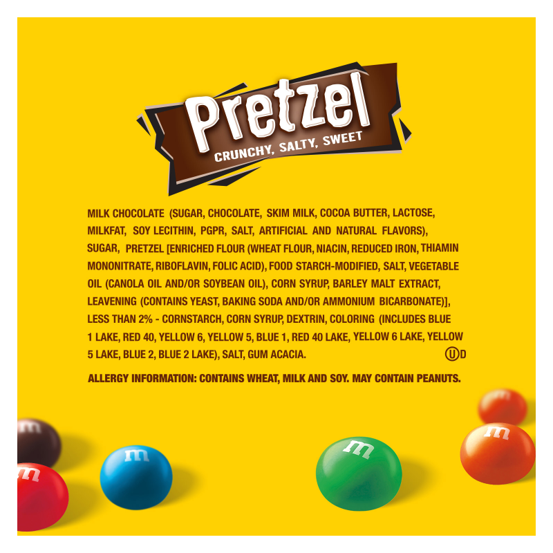 M&M'S Pretzel Milk Chocolate Candies Share Size 2.83oz