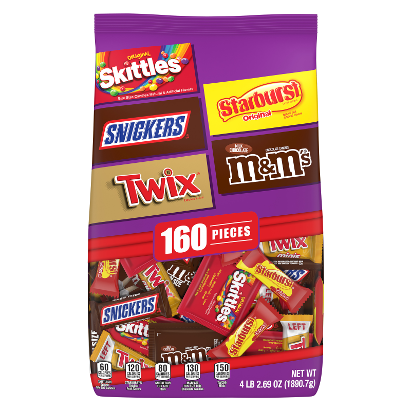 Mars Chocolate & Fruity Favorites Variety Mix Stand-up Pouch 160ct – M&M'S®  Halloween Rescue Squad