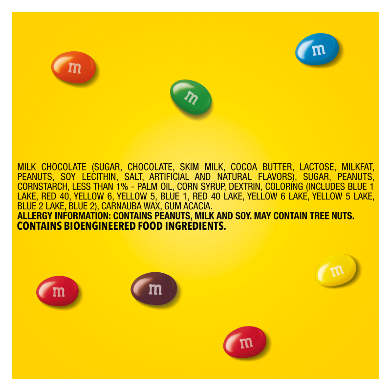 M&M'S Peanut Milk Chocolate Candies Share Size 3.27oz