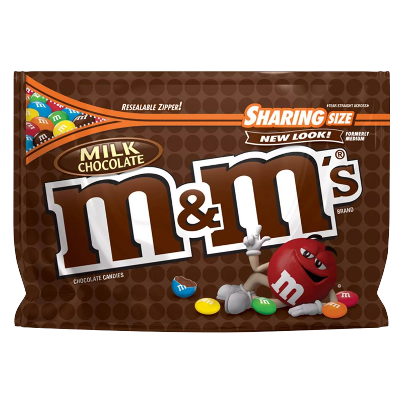 M&M'S Share Size Peanut Chocolate Candies 3.27 Oz, Chocolate