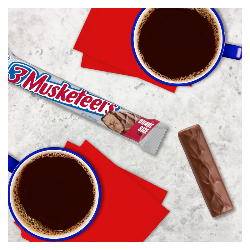 3 Musketeers King Size Candy Bar 3.28oz