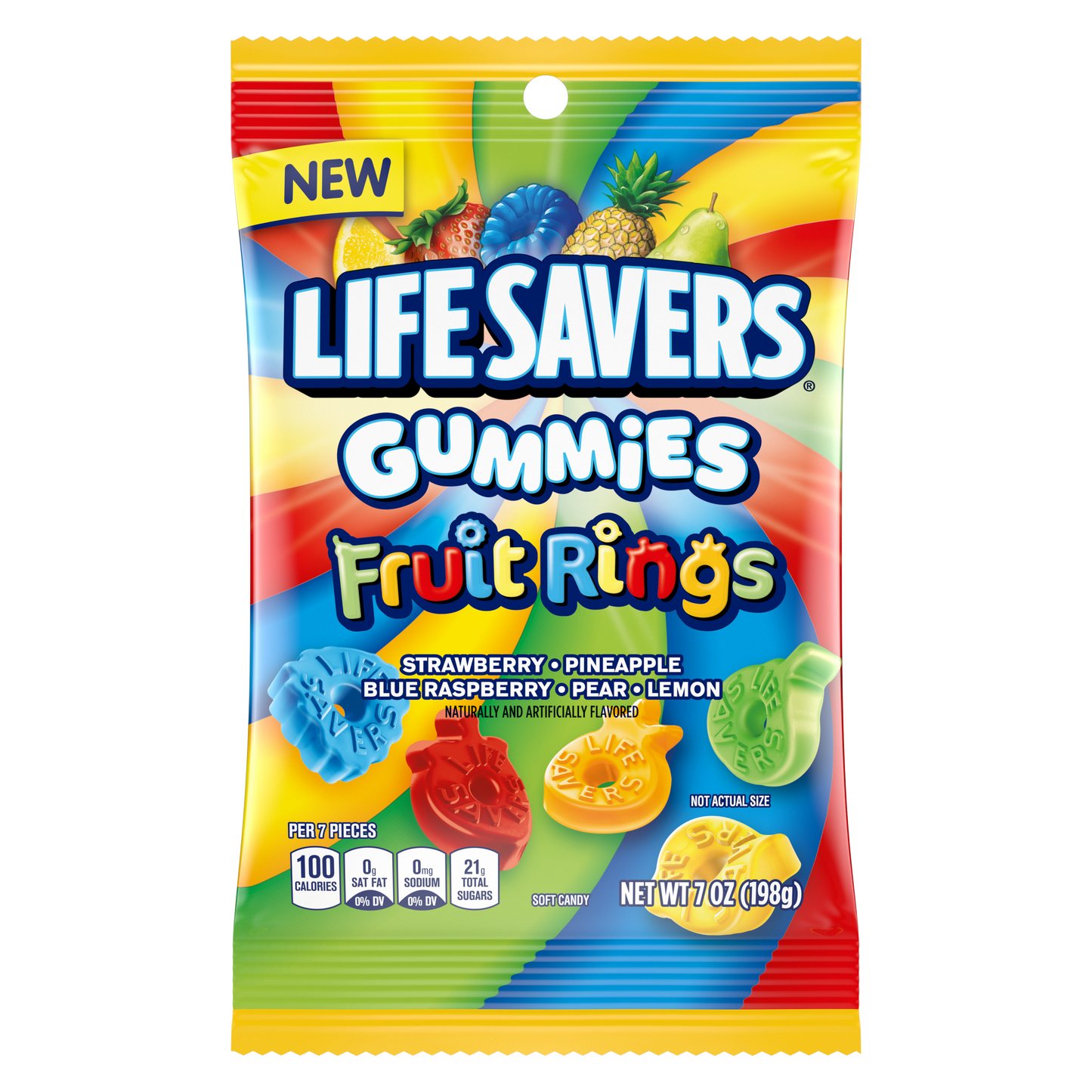 Lifesavers Gummies Fruit Rings, 7.0 oz