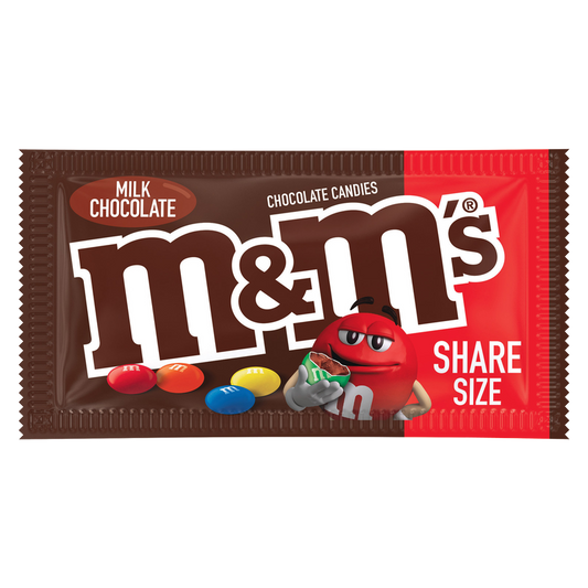 M&M's Milk Chocolate Candies Share Size 3.14oz