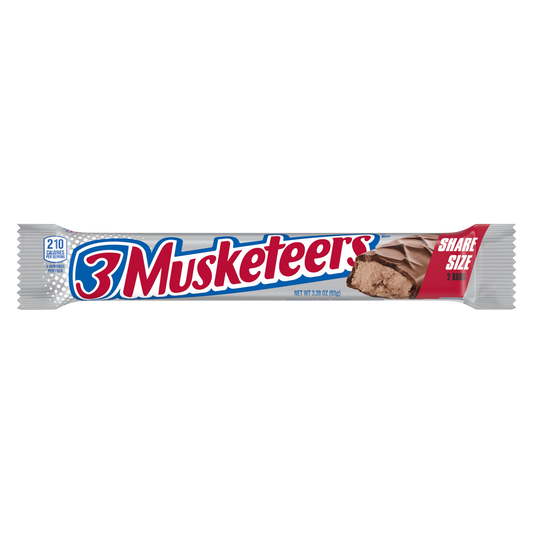 3 Musketeers King Size Candy Bar 3.28oz