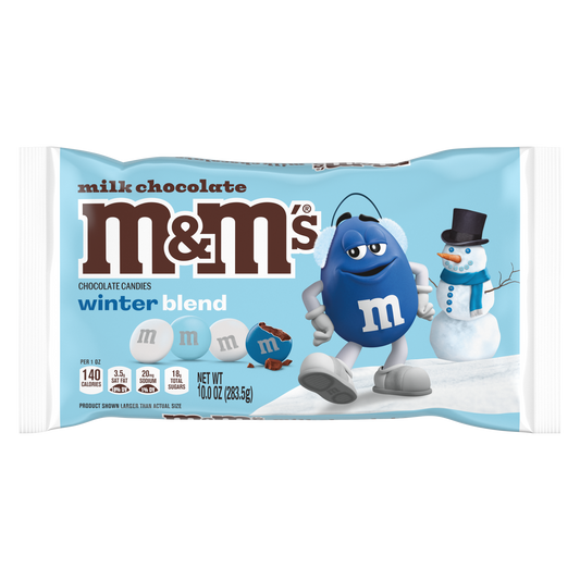 M&M'S Winter Blend Milk Chocolate Candy, 10 oz