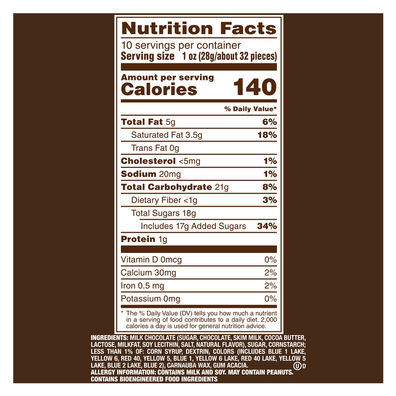 M&M's Milk Chocolate Candies 10oz