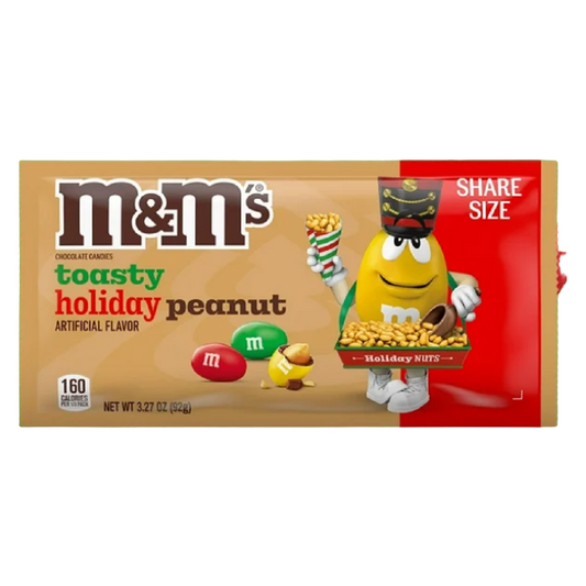 M&M's Toasty Holiday Peanut Chocolate Candies, 3.27oz