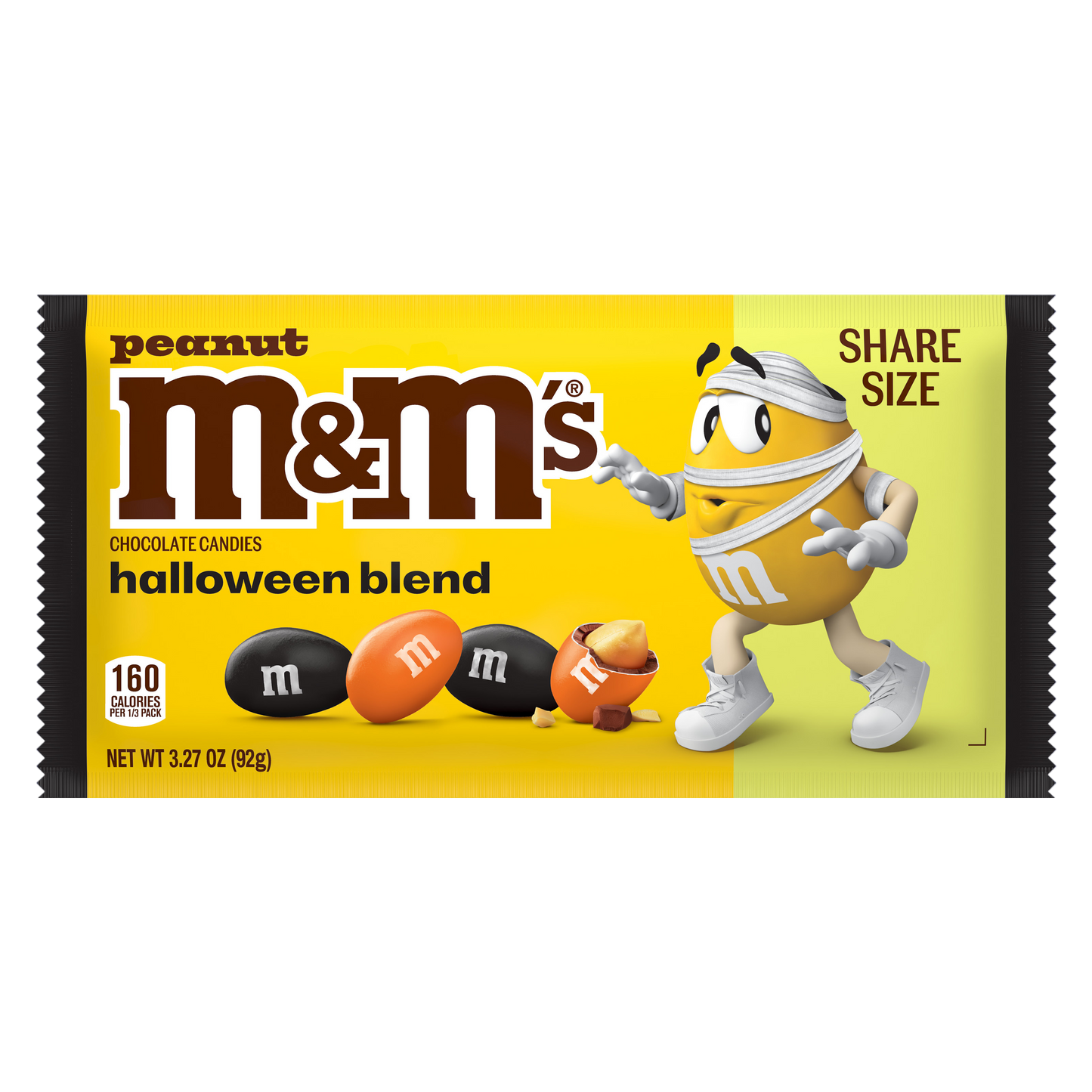 M&M’S® Peanut Chocolate Candies Halloween Blend Share Size, 3.27oz