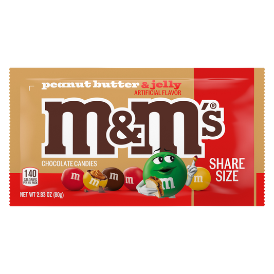 M&M'S Peanut Butter & Jelly Share Size, 2.83oz