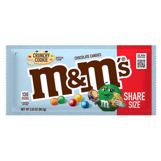 M&Ms Crunchy Cookie Candies Share Size 2.83oz