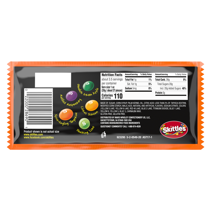 Skittles Shriekers Candy Share Size 3.6oz