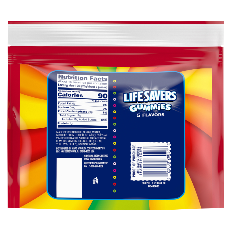 Life Savers 5 Flavor Gummies 14.5oz
