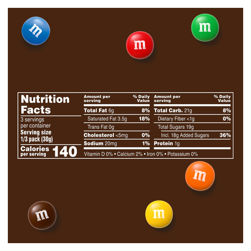 M&M'S Milk Chocolate Candies Share Size 3.14oz