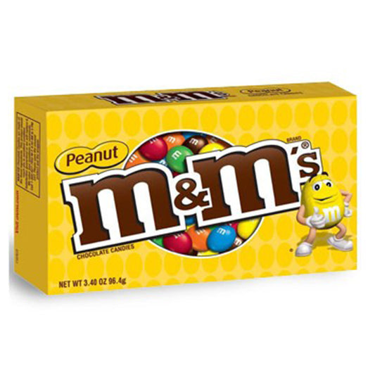 M&M'S Peanut Chocolate Candy Movie Theater Box 3.1oz