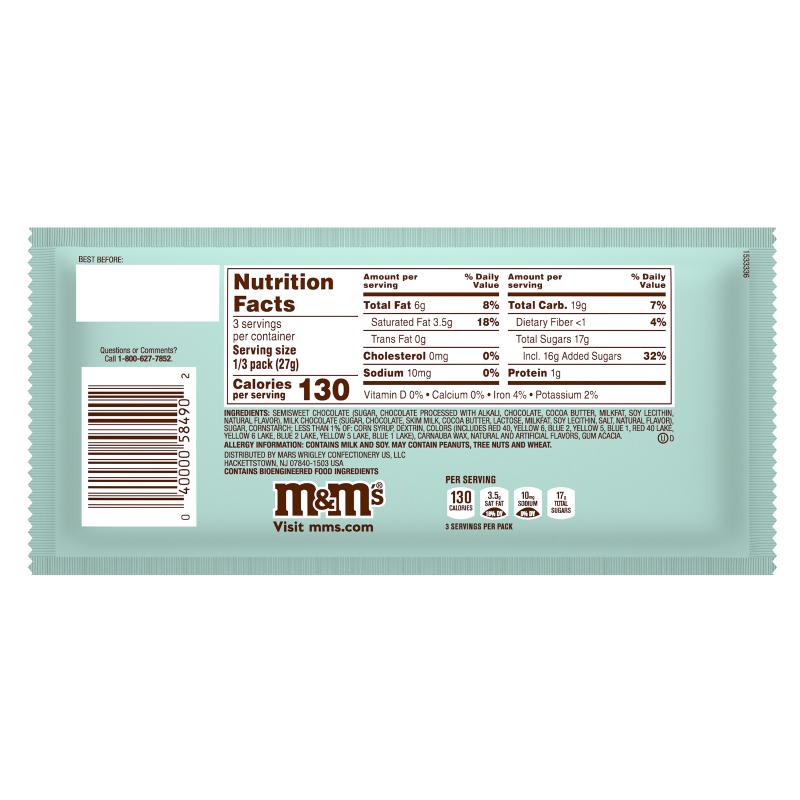 M&M’s Dark Chocolate Espresso Candies 2.83oz