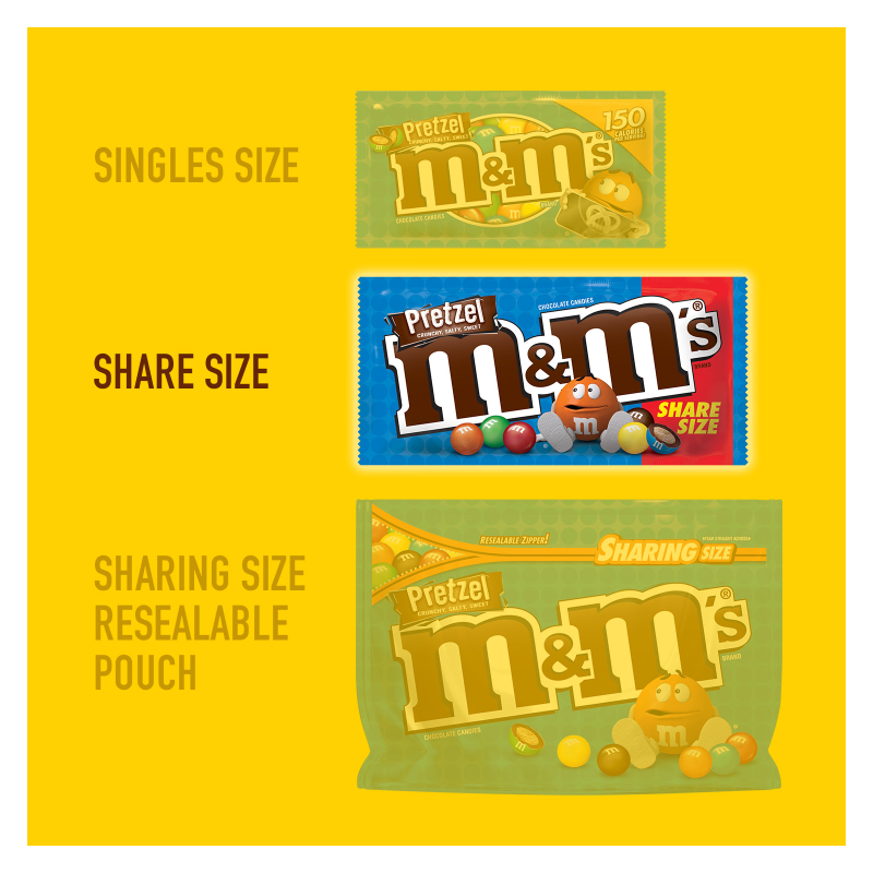 M&M's Pretzel Sharing Size Chocolate Candies - 8oz – Get4Cheap