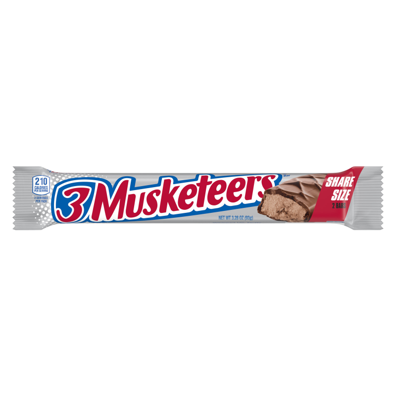 3 Musketeers King Size Candy Bar 3.28oz