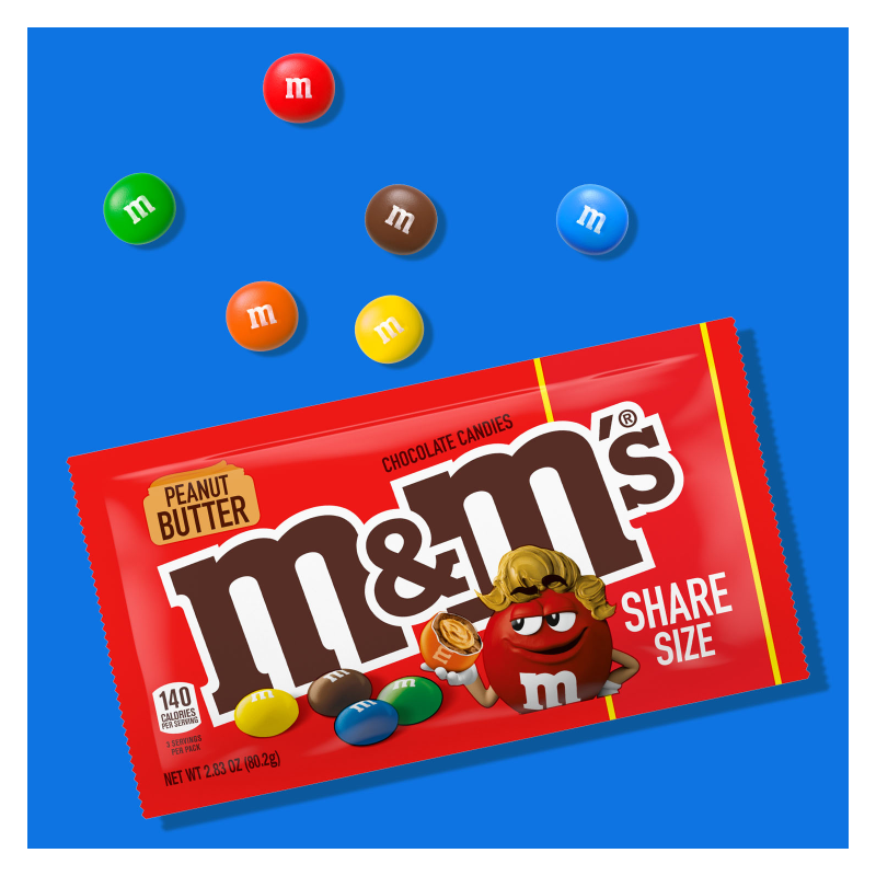 M&M'S Peanut Chocolate Candy Sharing Size 10.7-Ounce Bag