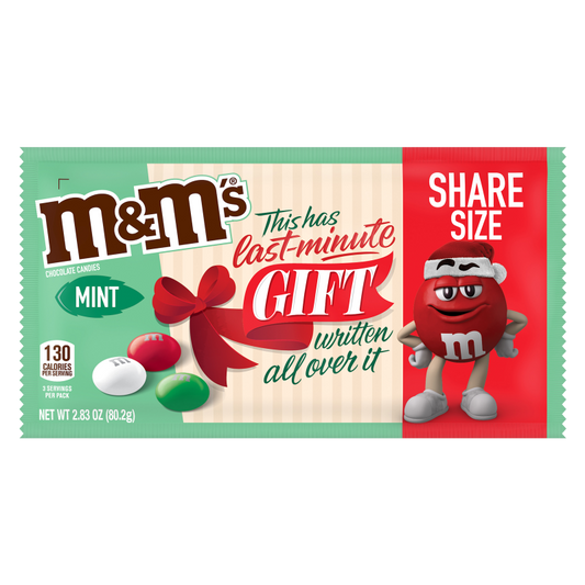 M&M'S Mint Chocolate Candies for the Holidays 2.83oz